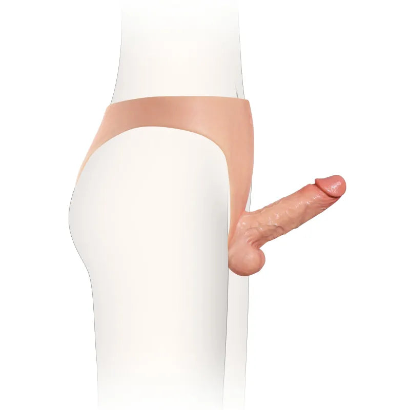 6.1" Lifelike Soft Silicone Strap-On Dildo with Cyber Skin