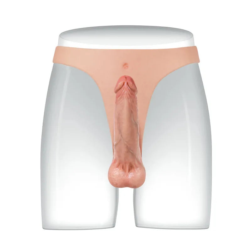 6.3" Realistic Sexy Thong Style Silicone Strap-On Dildo