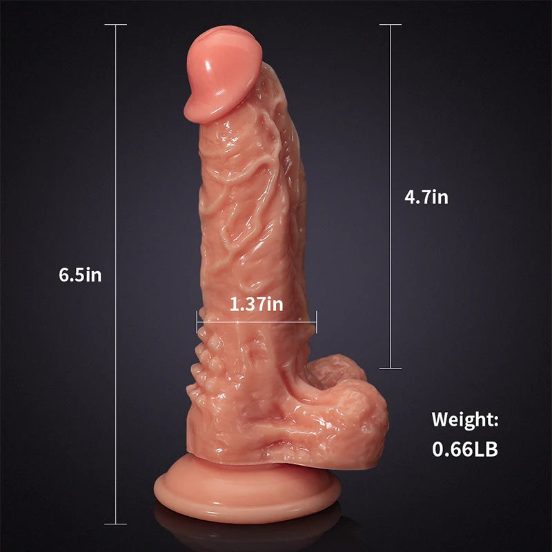 6.5Inch Soft Small Dildo With Testis