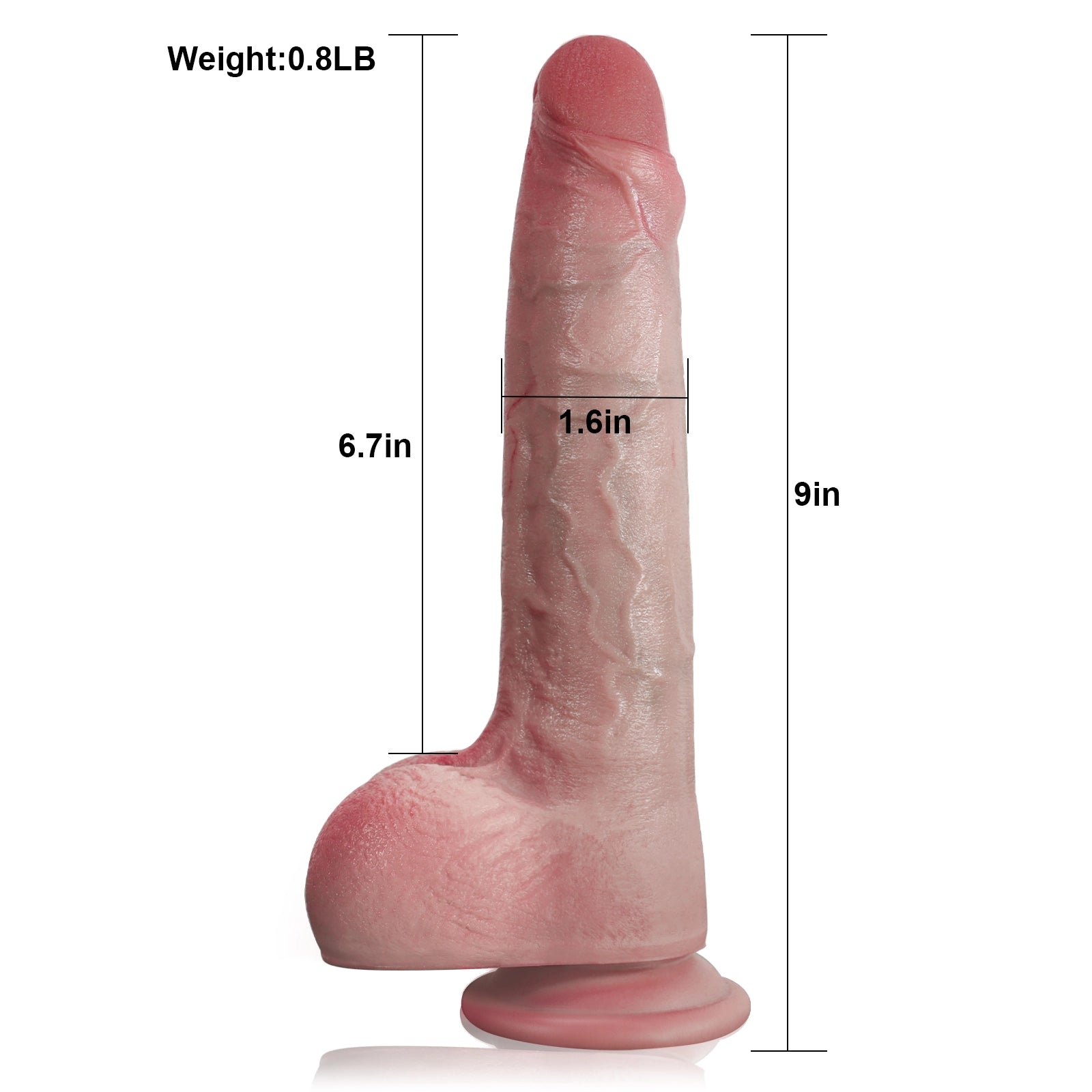 6.7" Lifelike Feel Silicone Small Dildo