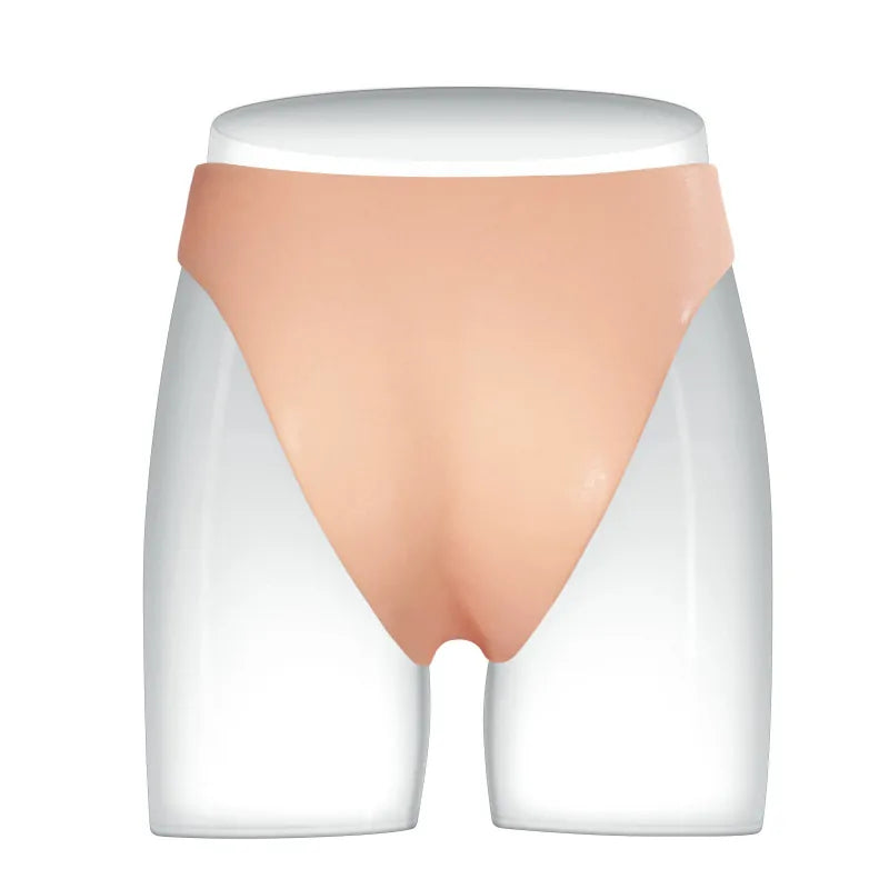 6.8" Wearable Solid Shaft Soft Balls Silicone Strap-On Dildo For Lesbian Couples