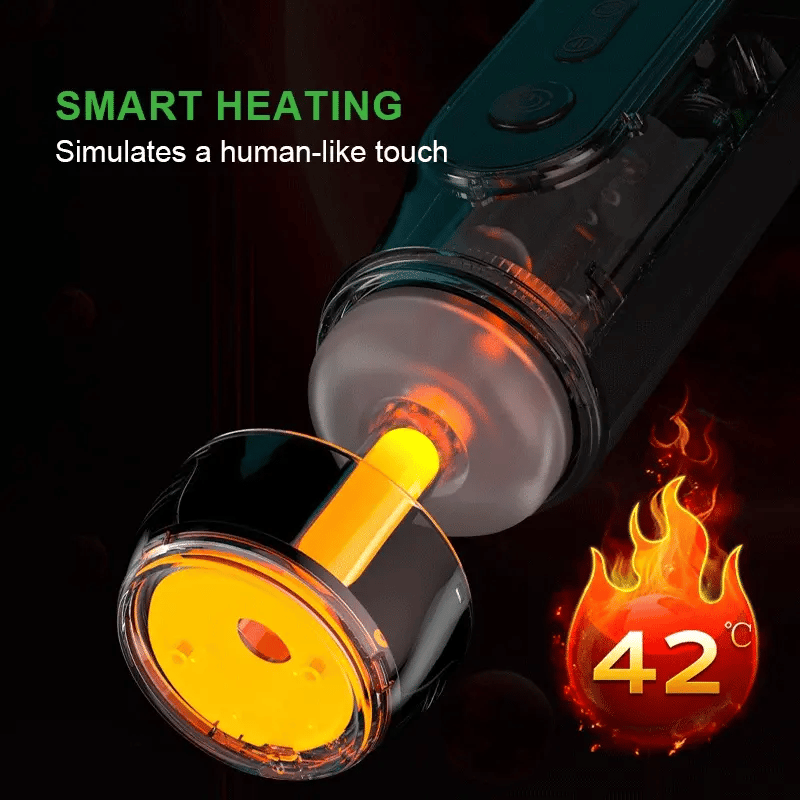 6 In 1 Sucking Thrusting Vibrating Heating Voice Auto Male Masturbator