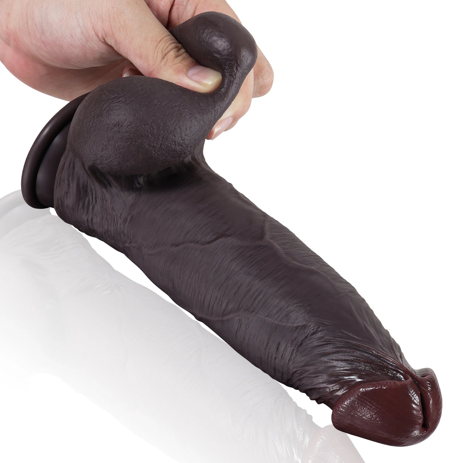 9.2" Soft Sliding Skin Dildo With Moving Balls