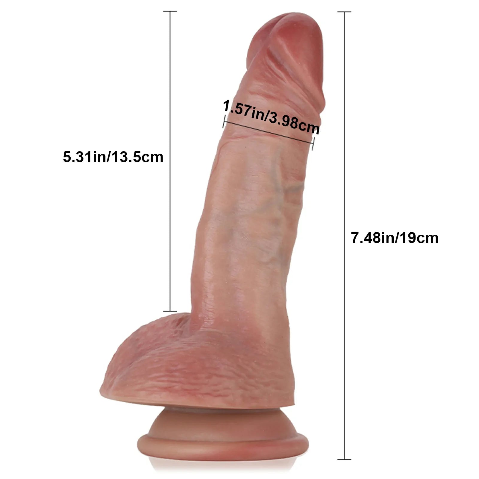 7.5" Softes Flesh Like Dildo Small Realistic Strap on Dildos