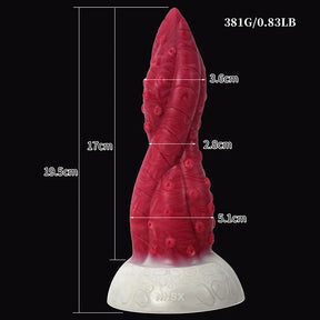 7.67Inch Spiral Shaft Silicone Monster Dildo