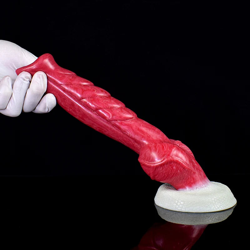 9.4Inch Large Realistic Wolf Dog Knot Dildo