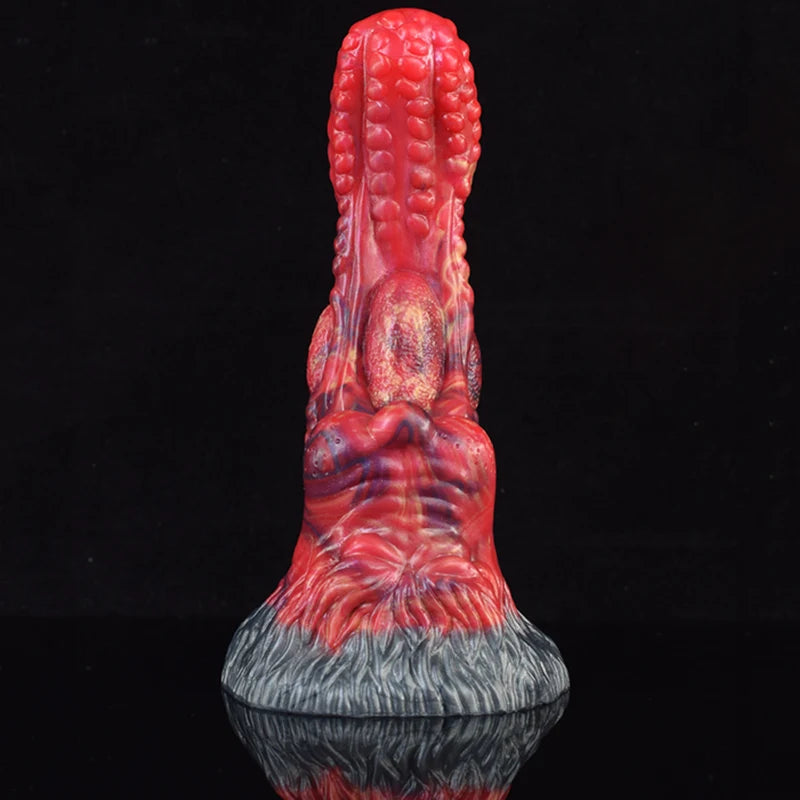 8.1Inch Realistic Large Base Silicone Dragon Dildo