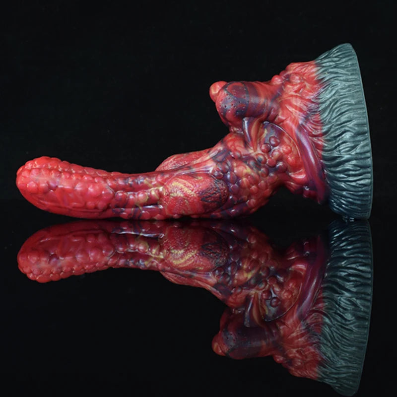 8.1Inch Realistic Large Base Silicone Dragon Dildo