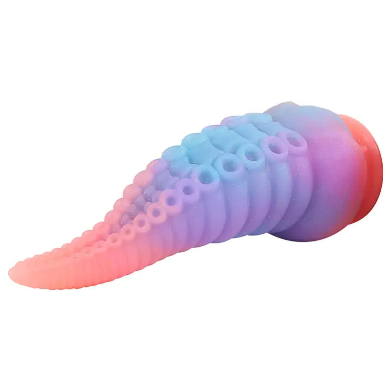 8.26Inch Giant Fantasy Silicone Monster Dildo with Octopus Tentacles - Luminous Glow-In-The-Dark