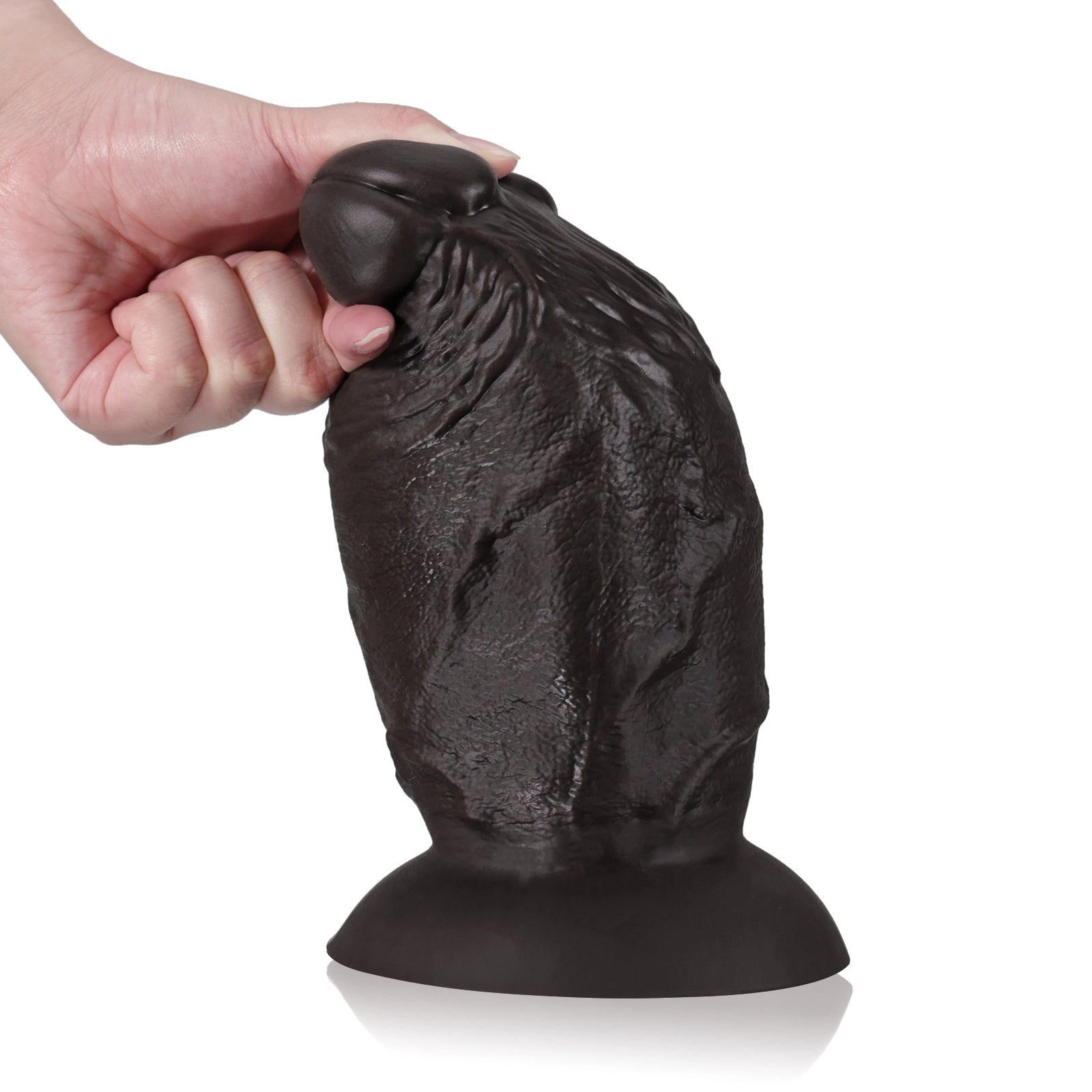 8" Ultra Black Thick Anal Dildo