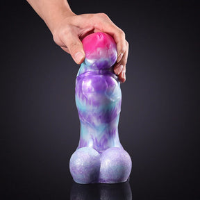 9.05Inch Lifelike Mixed Color Silicone Thick Dog Dildo