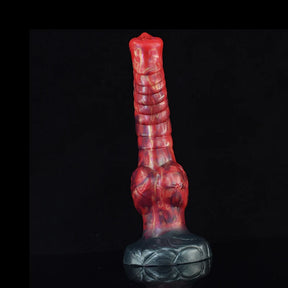 9.25Inch Mixed Color Silicone Wolf Dog Knot Dildo