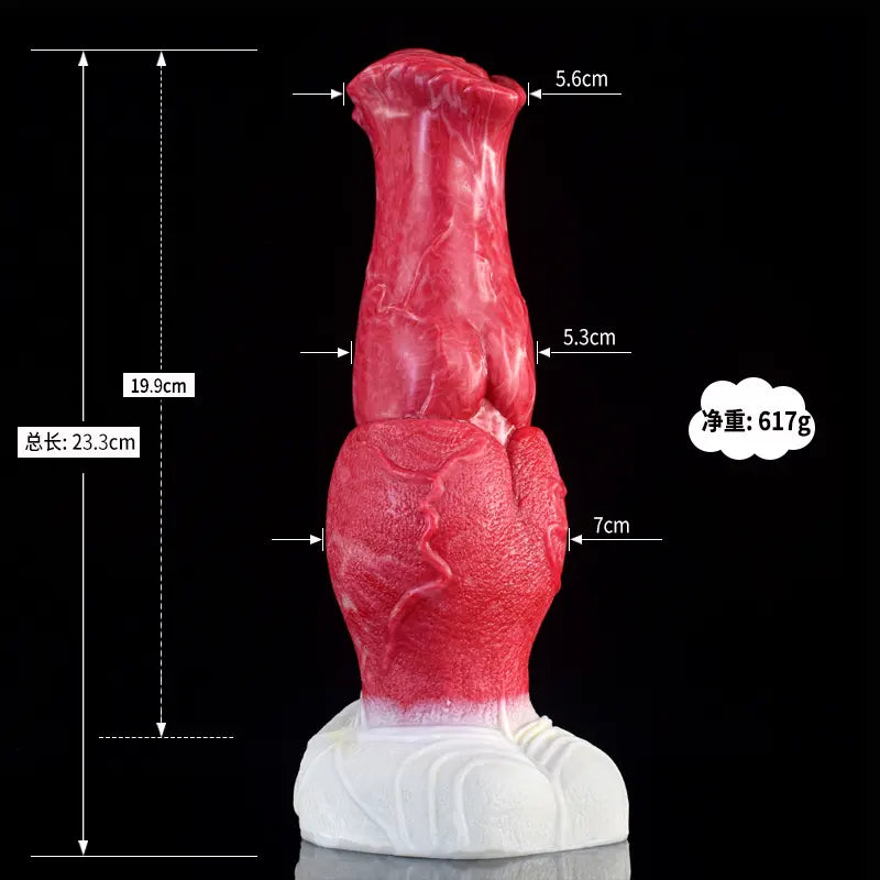 9.2Inch Silicone Dragon Dildo with Realistic Big Knot