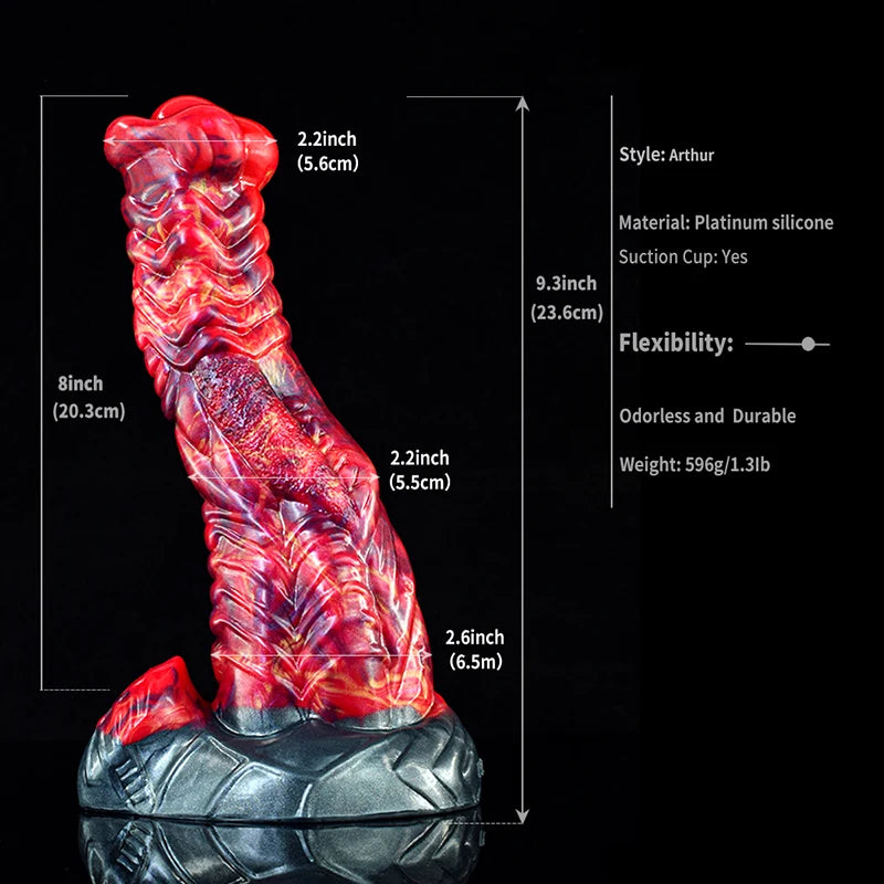 9.3Inch Lifelike Silicone Dragon Dildo