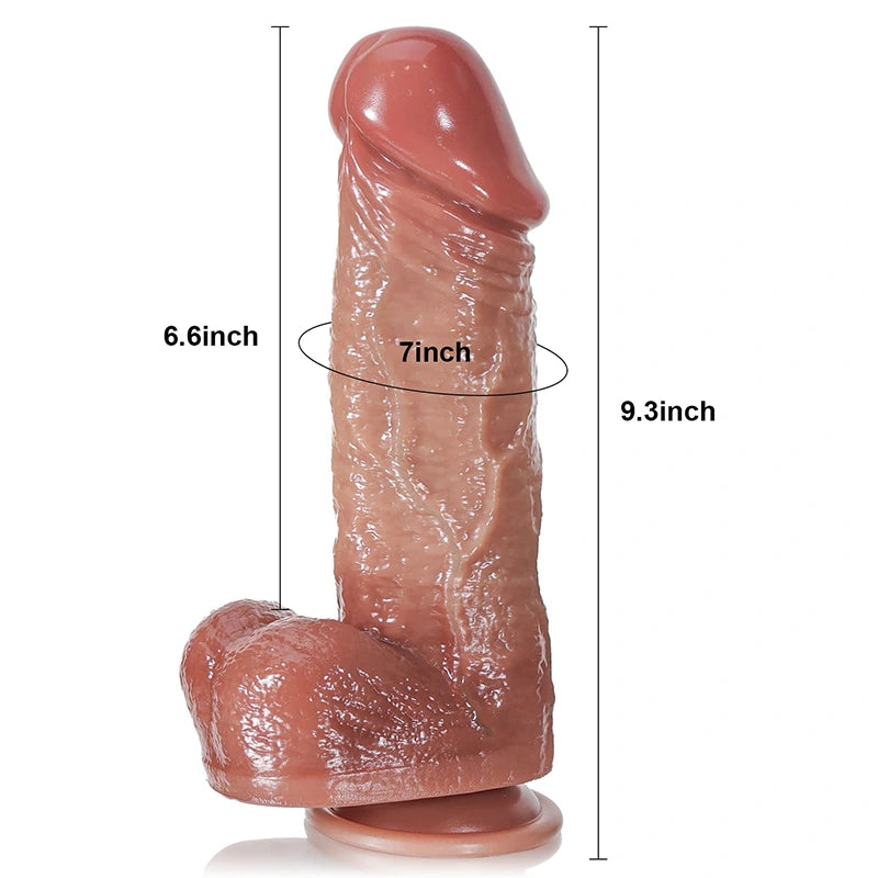 9.3" Lifelike Silicone Large Thrusting Dildo