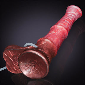 9.65Inch Silicone Knotted Squirting Big Horse Dildo