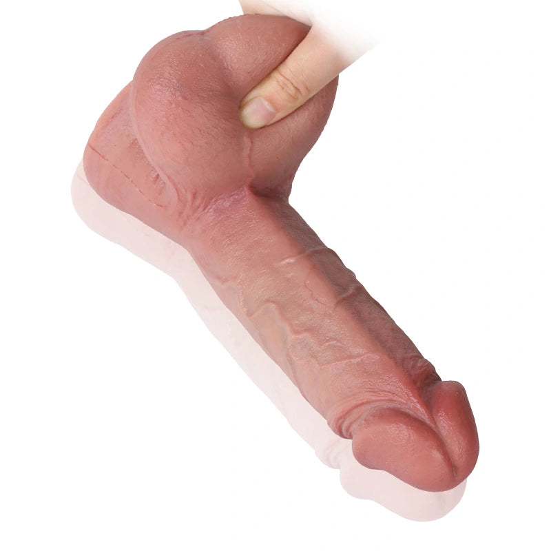 9" Ultra Lifelike Double Layer Silicone Realistic Dildo