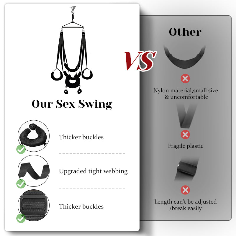 Premium 360 Degree Rotating Adult Sex Swing Set