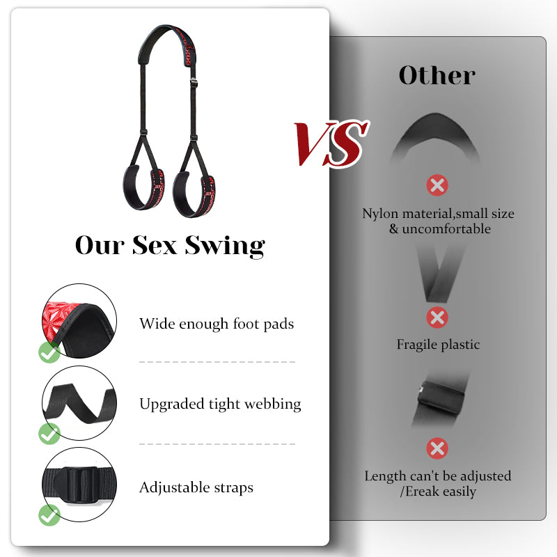 Body Sex Swing With Sex Leather Bondage Strap