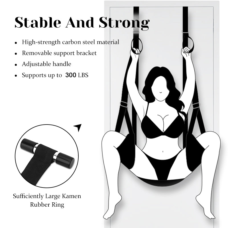 Door Sex Swing with Seat, Holds up to 300lbs