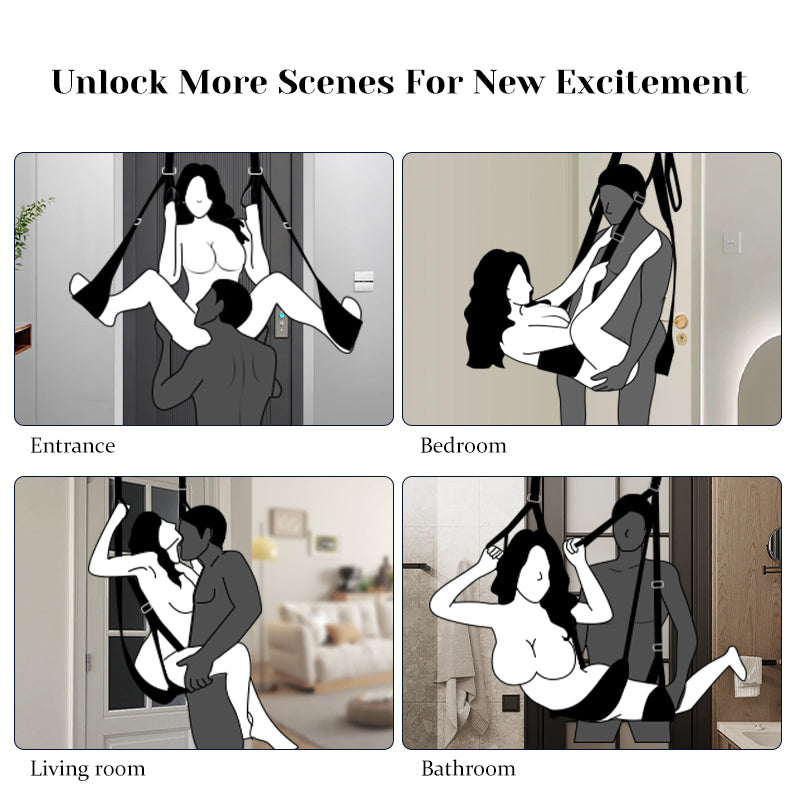 Door Sex Swing with Seat, Holds up to 300lbs