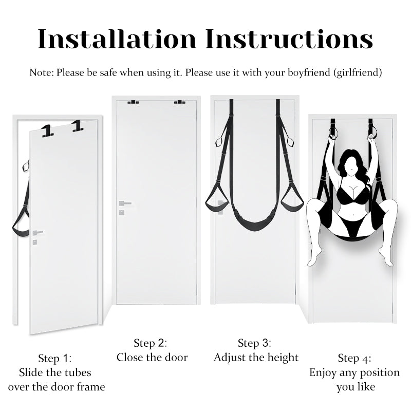 Door Sex Swing with Seat, Holds up to 300lbs