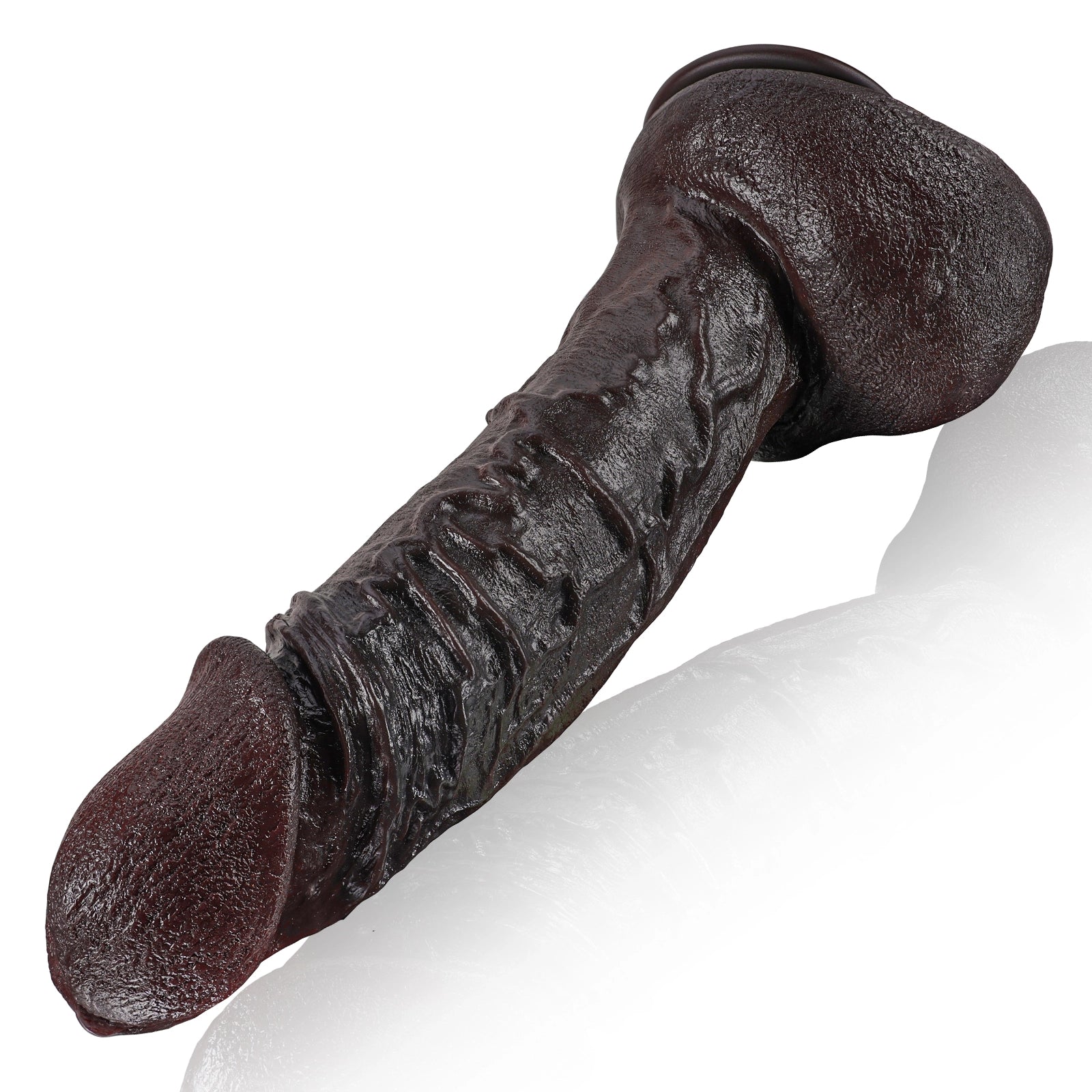 12.4" Giant Black Dildo with Flexible Keel