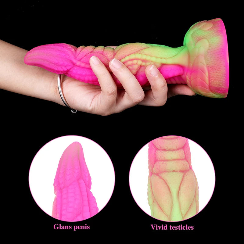 7.87Inch Lifelike Pointed Alien Monster Dildo