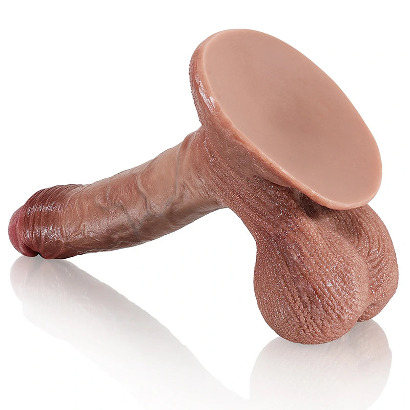 9.64" Lifelike Silicone Dildo with Sliding Balls