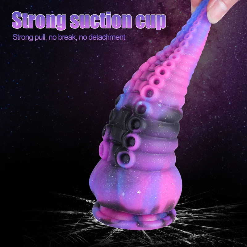 8.58Inch Large Silicone Octopus Monster Dildo with Suction Cup Realistic Tentacle
