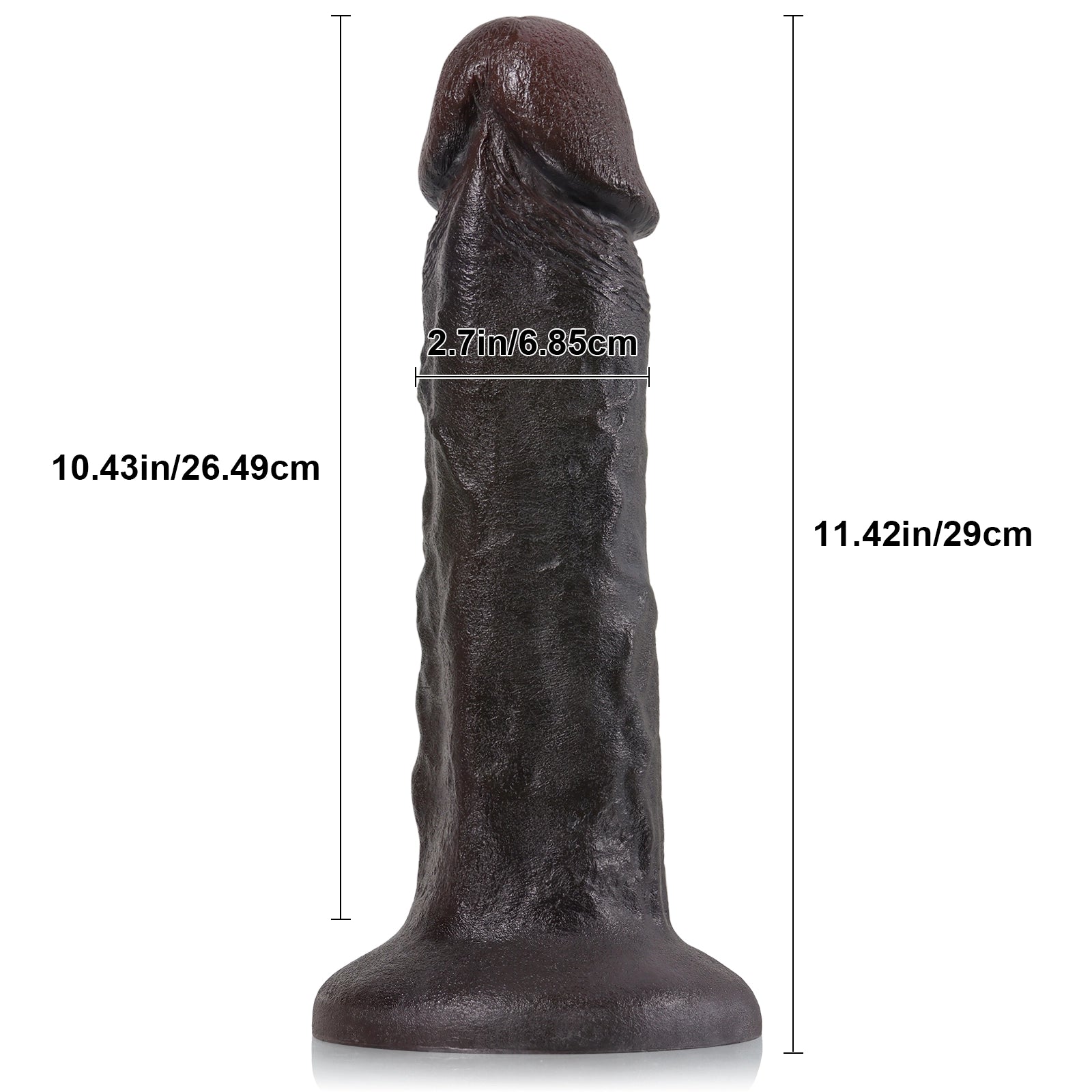11.42" Ultra Realistic Silicone Large Anal Dildo