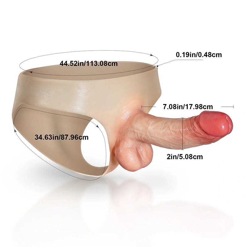 Wearable Dildo Solid Dildo Strap on & Moving Balls