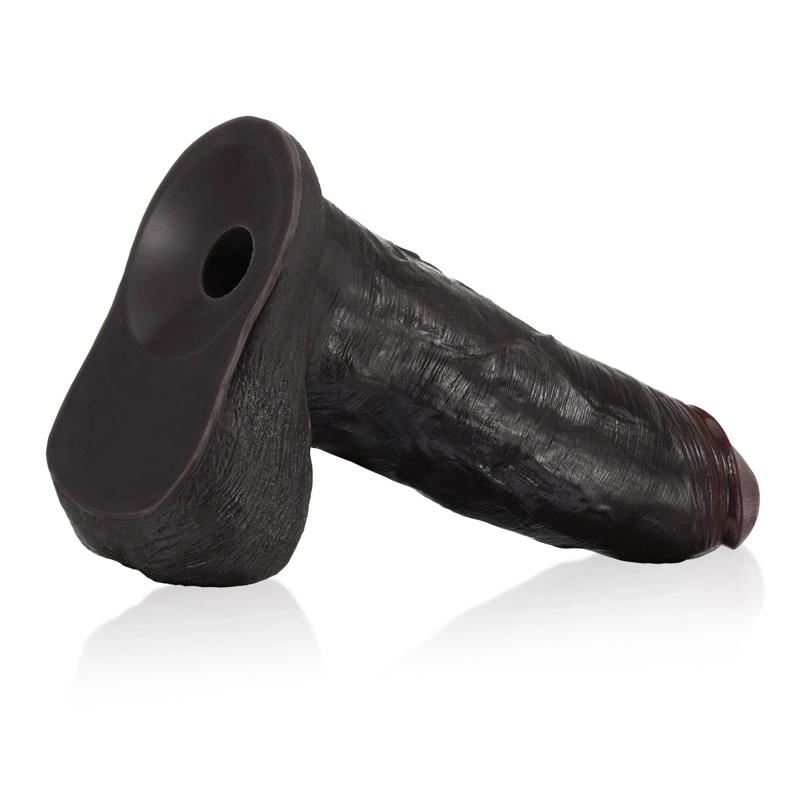 9" Thick Sliding SkinDildo with Moving Balls & Vac-U-Lock Suction Cup