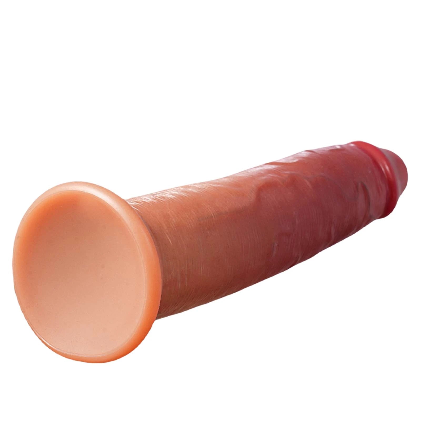 8"-9.5" Sliding Skin Silicone Vibration Anal Dildo - 3 Sizes