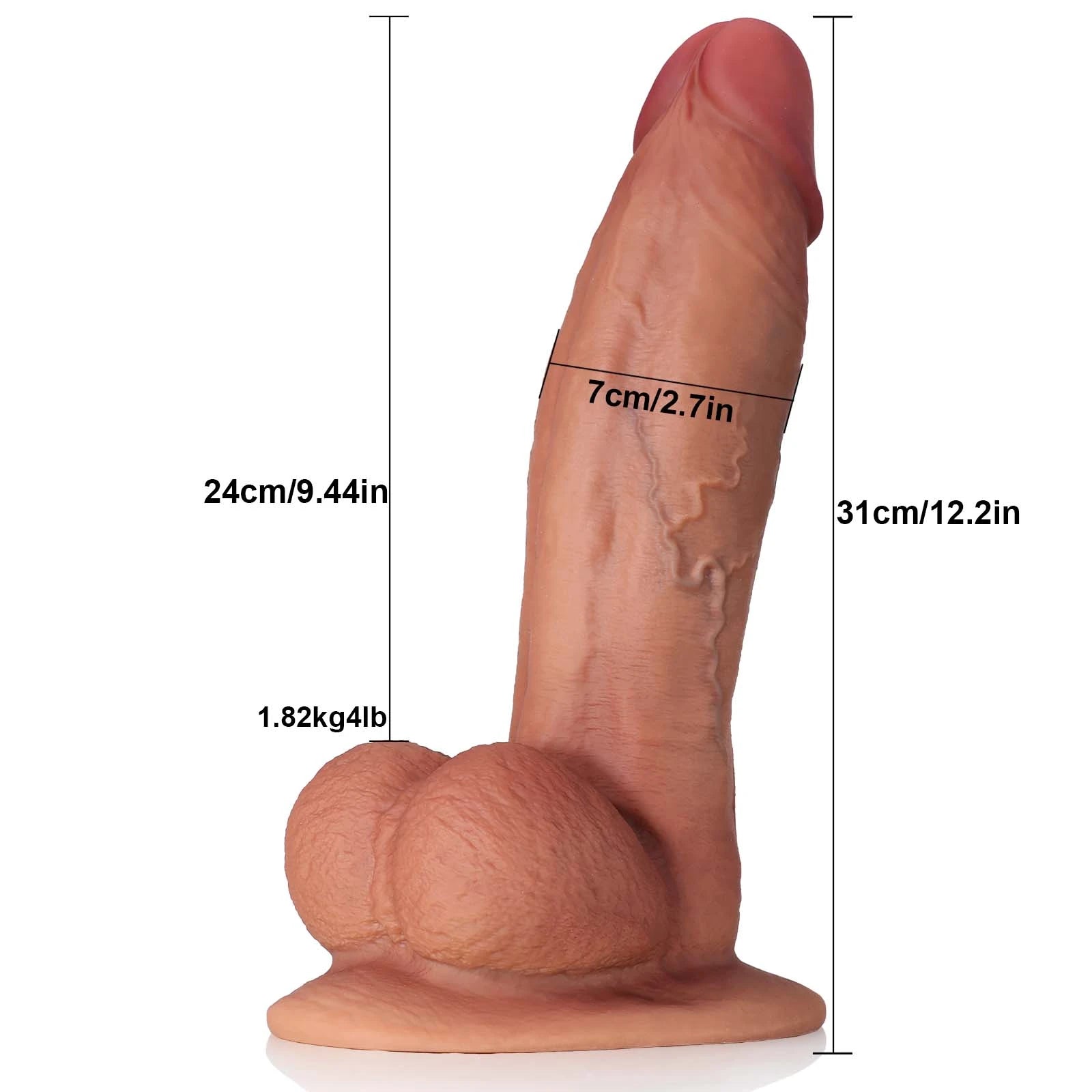 9"-12" Soft Skin Silicone Huge Dildo