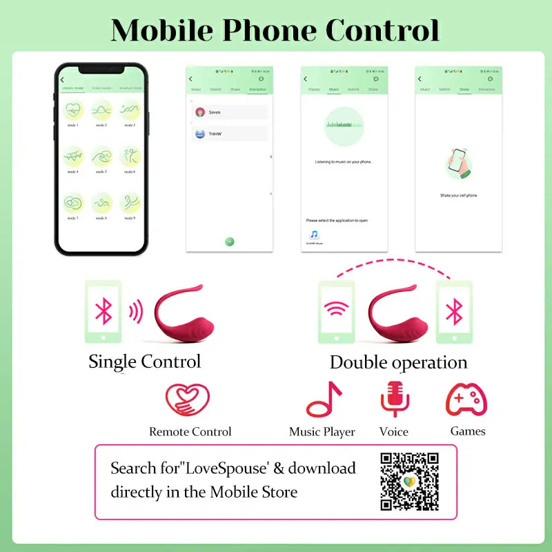 Portable APP Remote Wearable Vibrator