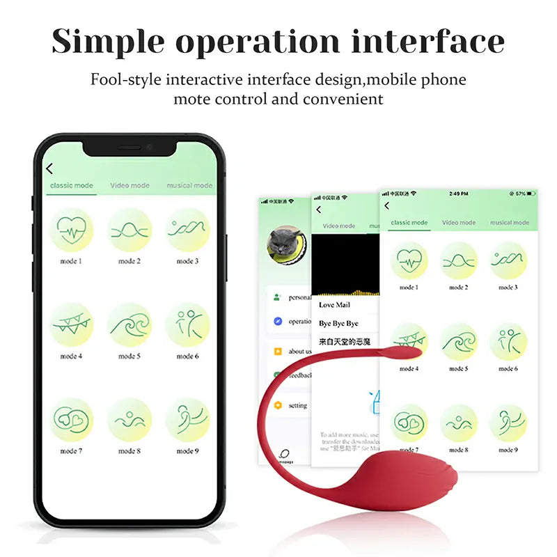App Controlled Vibrator with 9 Powerful Vibrating Stimulation