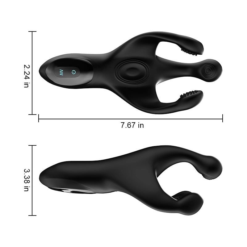 Glans Trainer 10 Frequency Flapping & Vibrating Portable Masturbator