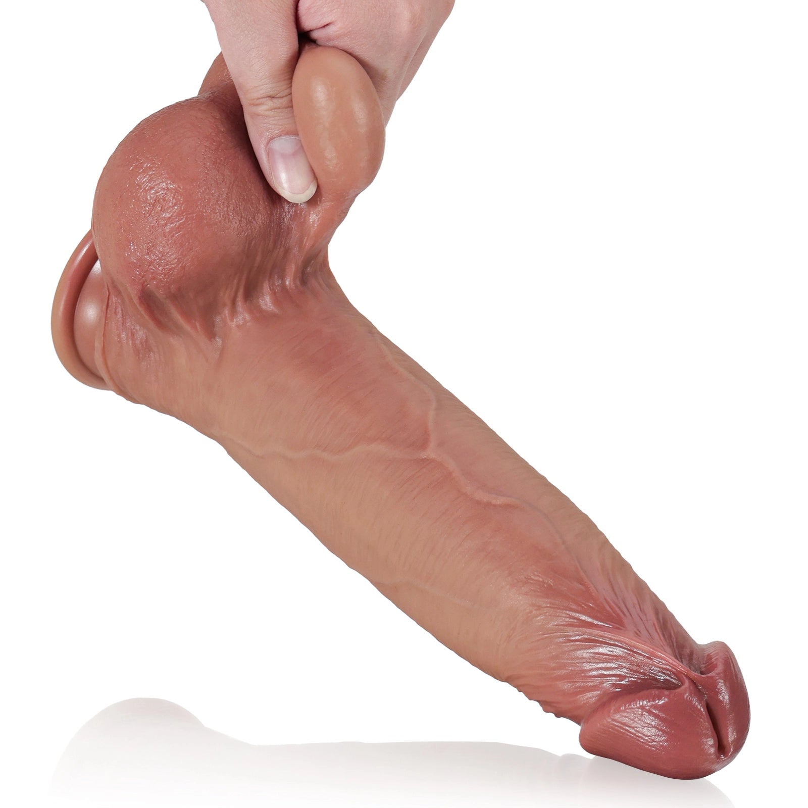 9.2" Soft Sliding Skin Dildo With Moving Balls
