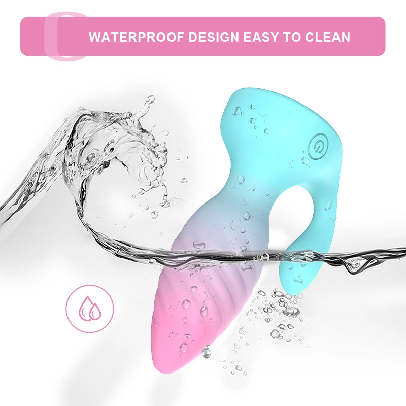 2 In 1 Butt Plug 10 Vibration Remote Control Anal Clitoris Stimulator