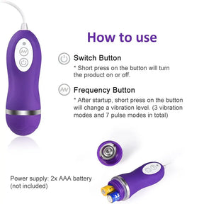 10 Stimulation Modes Remote Control Nipple Sex Toys