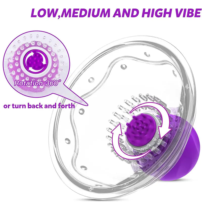 10 Vibration Modes Strong Suction Nipple Toys