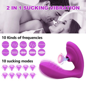 10 Vibration & 10 Suction Modes Clit Sucking Vibrator