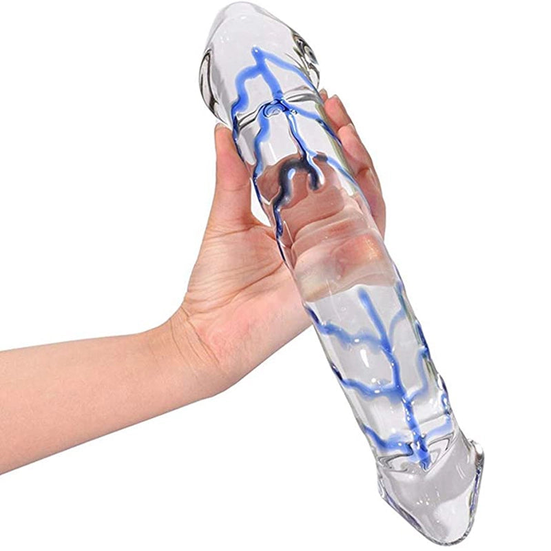 11.2Inch Huge Glass Double Dildos