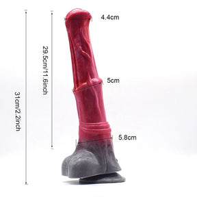 12.2Inch Silicone Ejaculating Horse Dildo