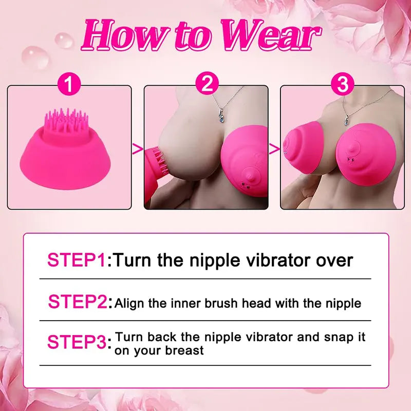 12 Vibration Modes Wireless Nipple Suction Toys