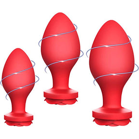 3 PC Silicone Anal Training Kit with High-End Stimulator