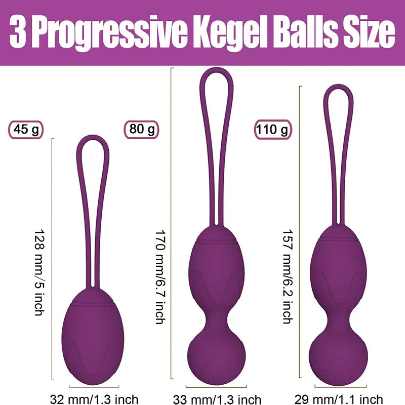 3Pcs Female Silicone Kegel Ball For Tightening