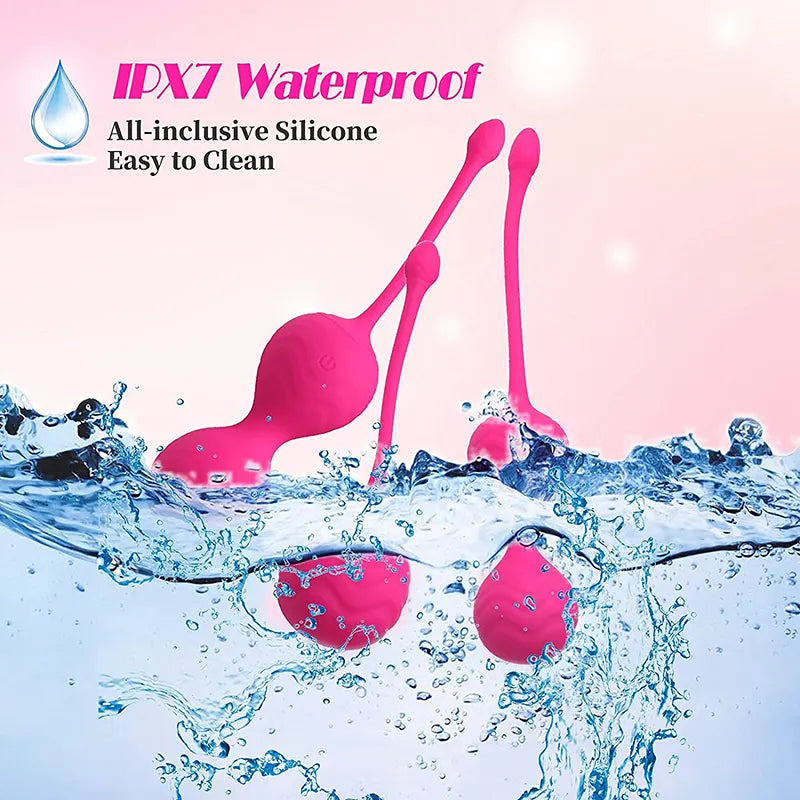 3Pcs Remote Control Woman Silicone Kegel Balls