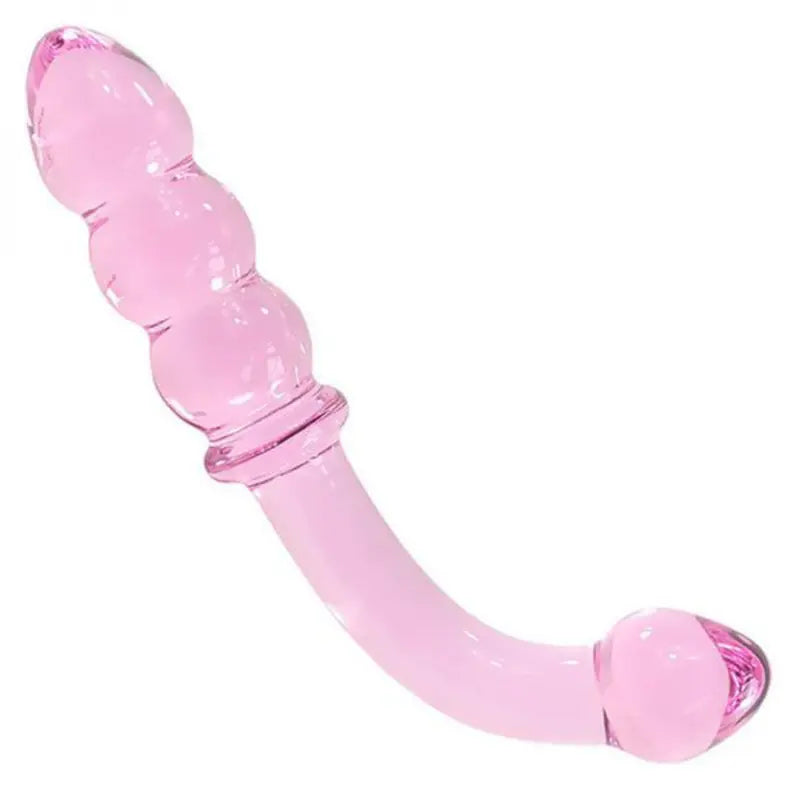 7.59Inch Pink Curved Glass Dildo